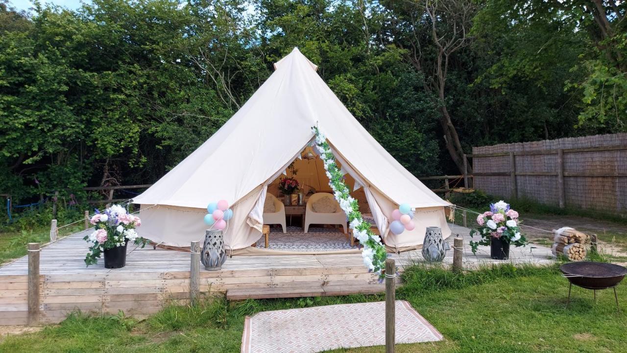 Hopgarden Glamping - Luxury 6M Bell Tent Wadhurst Kültér fotó
