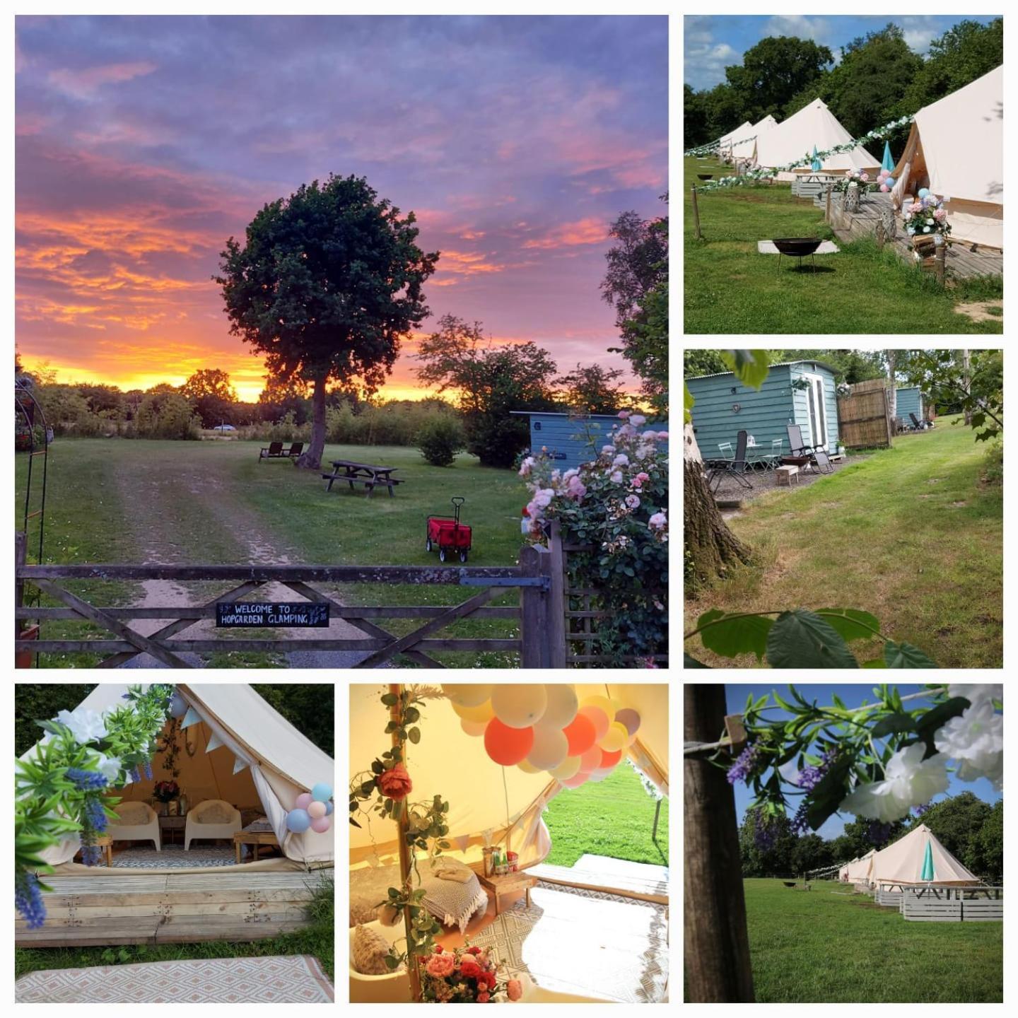 Hopgarden Glamping - Luxury 6M Bell Tent Wadhurst Kültér fotó